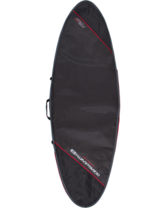 O&E COMPACT DAY FISH COVER 7'8" BLK/RED