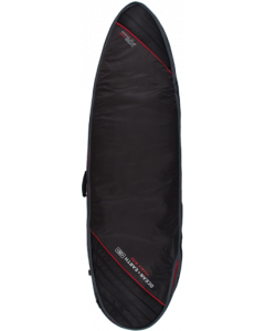 O&E DOUBLE WIDE SHORTBOARD COVER 6'4" BK/RD/GRY