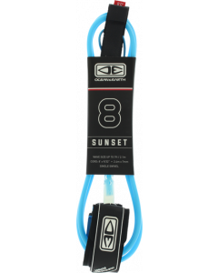 O&E MOULDED SUNSET LEASH 8' BLUE