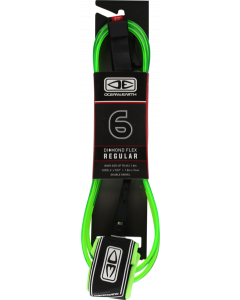O&E MOULDED REGULAR LEASH 6' LIME