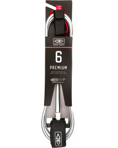 O&E ONE XT PREMIUM LEASH 6' WHT/BLK