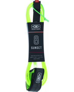 O&E MOULDED SUNSET LEASH 8' LIME