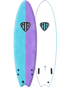 O&E EZI-RIDER SOFTBOARD MR TWIN 6'6" SPRAY VIOLET