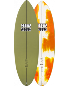 O&E STACEY BULLET EPOXY SOFTBOARD 5'8" OLIVE