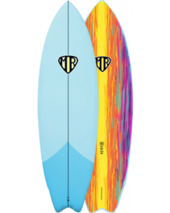 O&E EPOXY SOFTBOARD 6'8"MARK RICHARDS TWIN SKY BLU