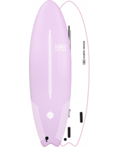 O&E EZI-RIDER SOFTBOARD 6'6" PASTEL PINK
