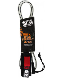 O&E BODYBOARD BASIC WRIST STRAIGHT LEASH BLACK